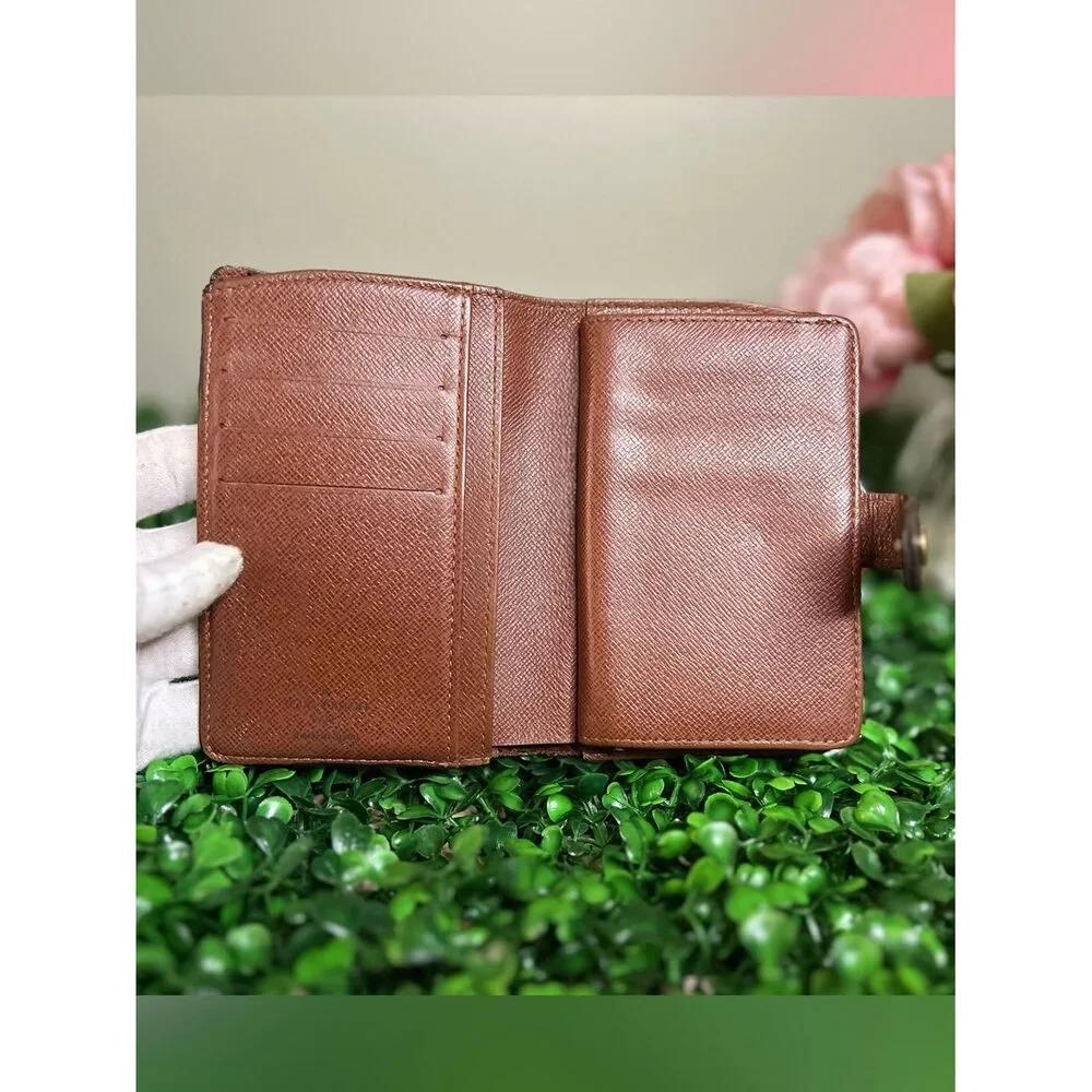 Louis Vuitton Monogram Portefeuille Trésor Bifold Wallet Kisslock Coin Purse
